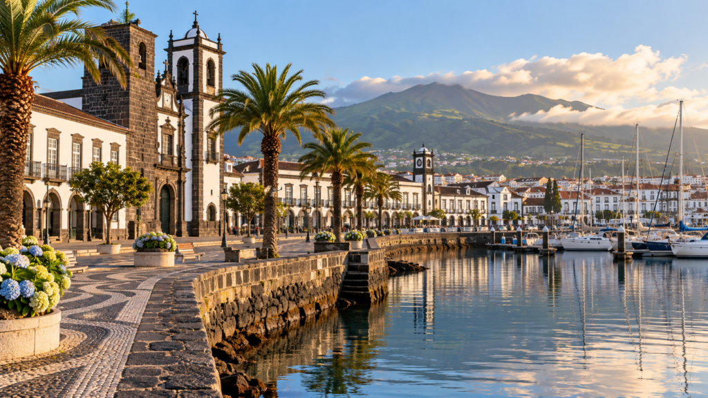 Przylot i Ponta Delgada