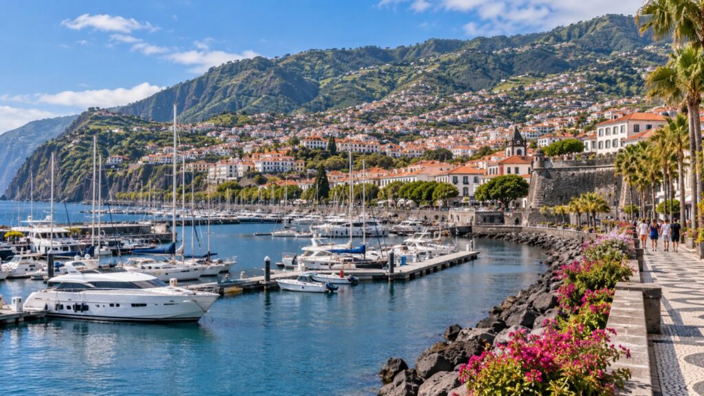 Nabrzeże i marina w Funchal