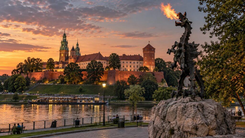 Smocza Jama i bulwary wiślane