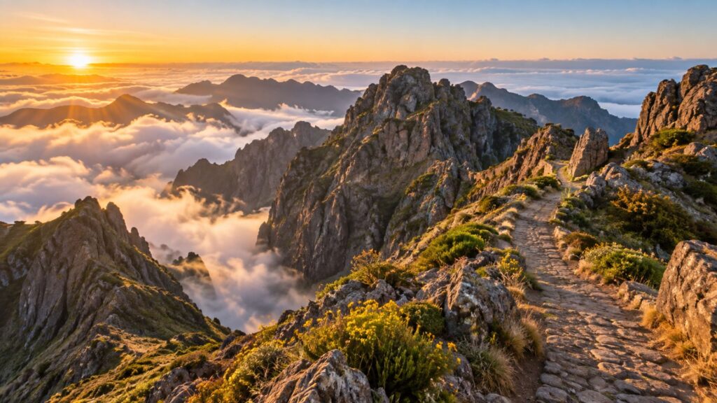 Pico do Areeiro – panorama gór