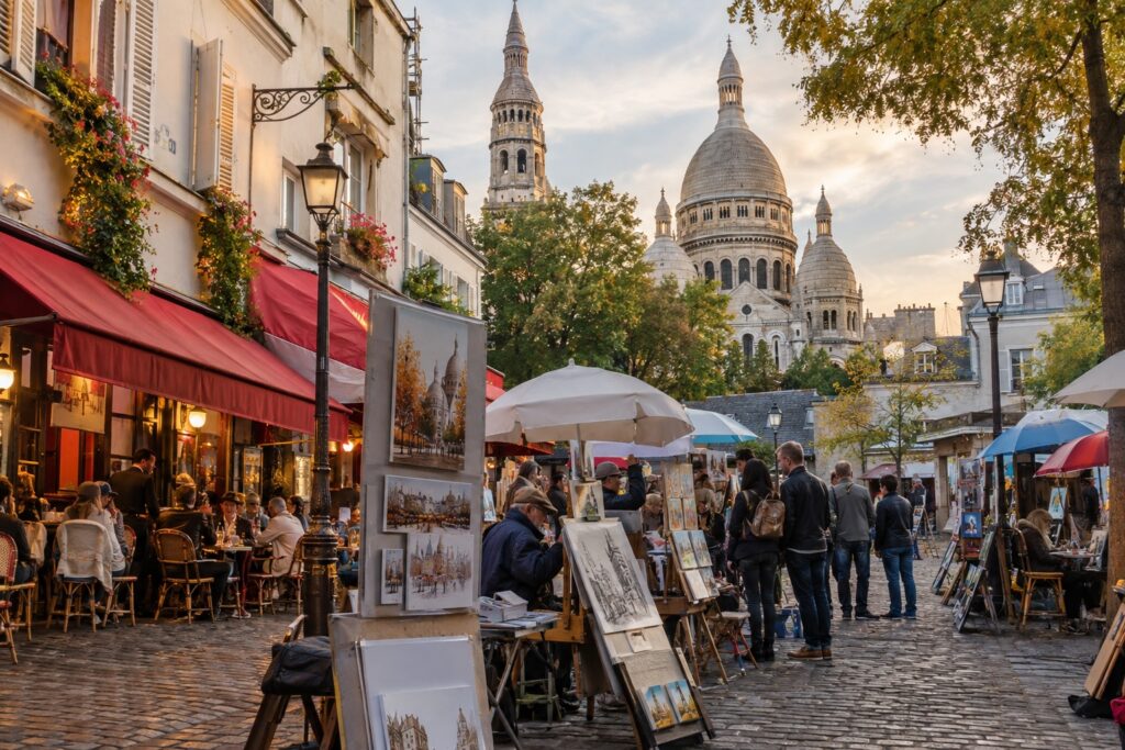 Montmartre i Place du Tertre