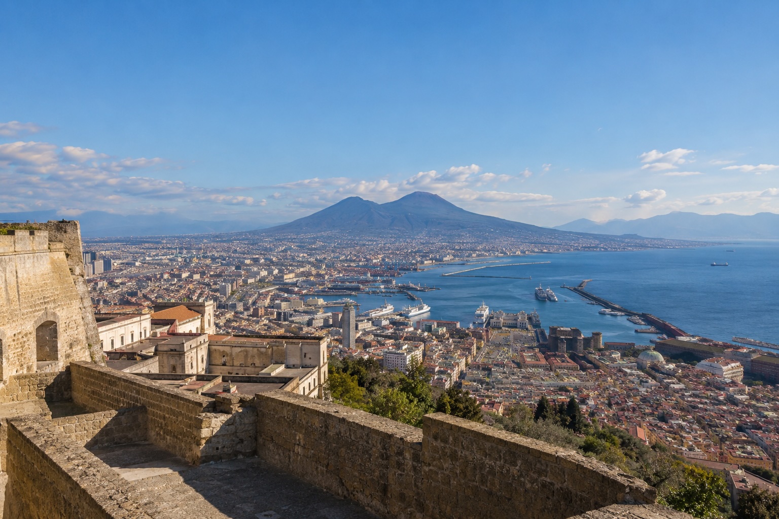 Castel Sant’Elmo i punkt widokowy Vomero