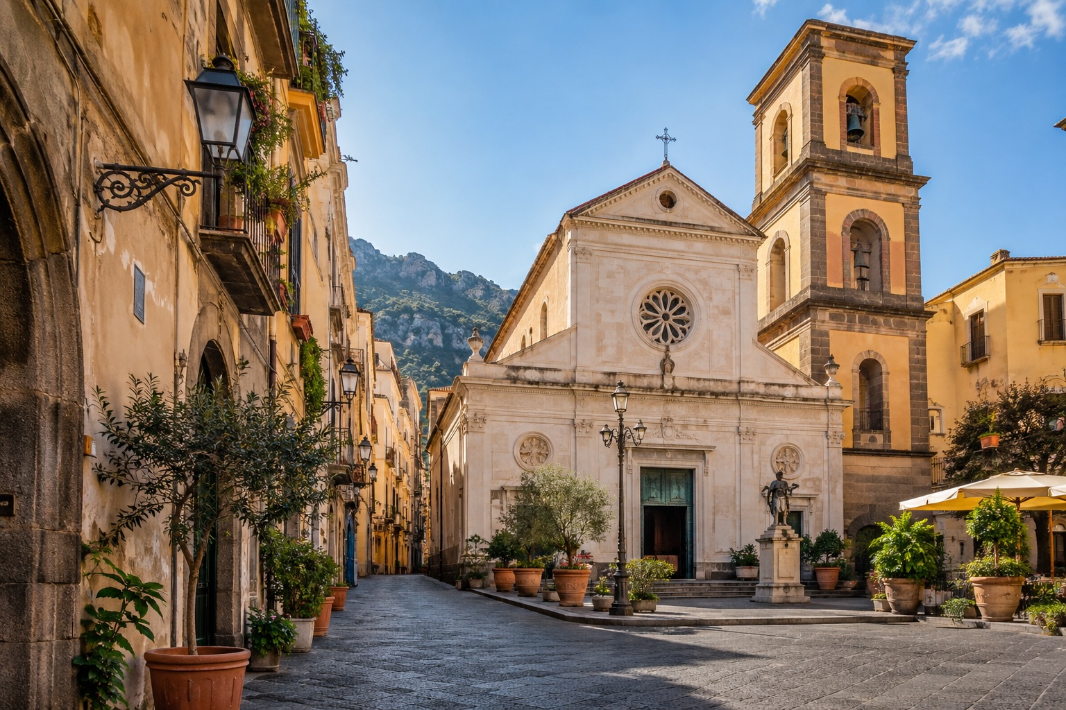 Katedra w Sorrento i historyczne centrum