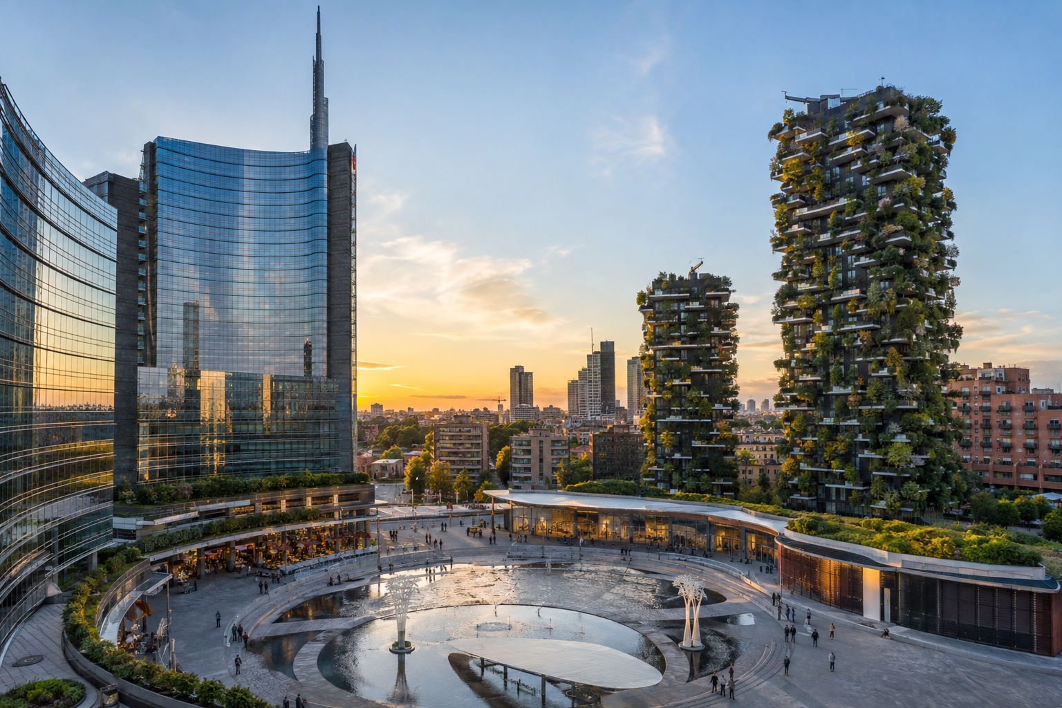 Piazza Gae Aulenti i Bosco Verticale