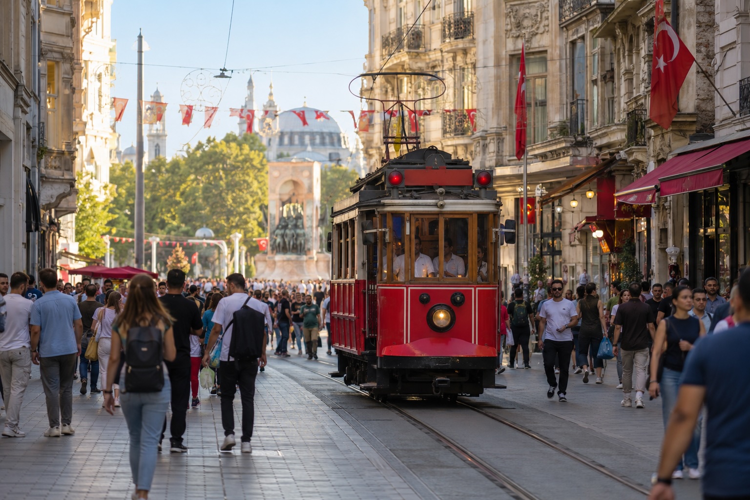 Plac Taksim i ulica İstiklal