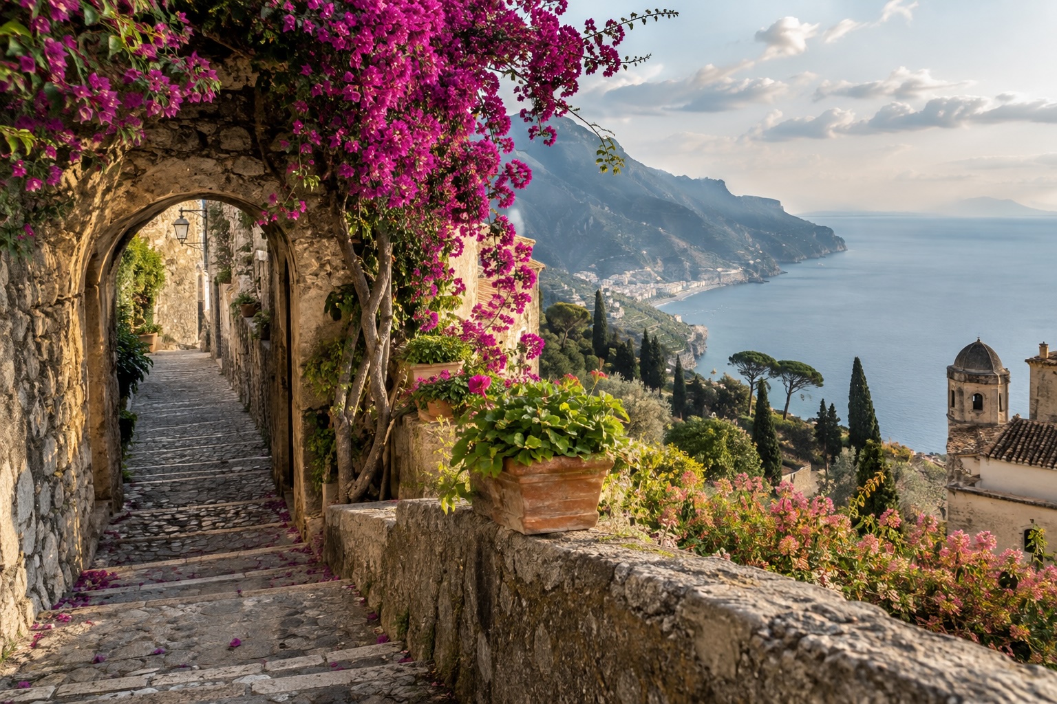 Ravello – uliczki i punkty widokowe
