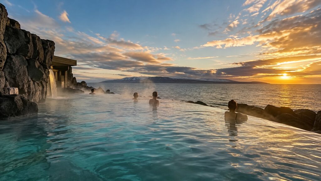 Sky Lagoon — kąpiel z widokiem na Atlantyk