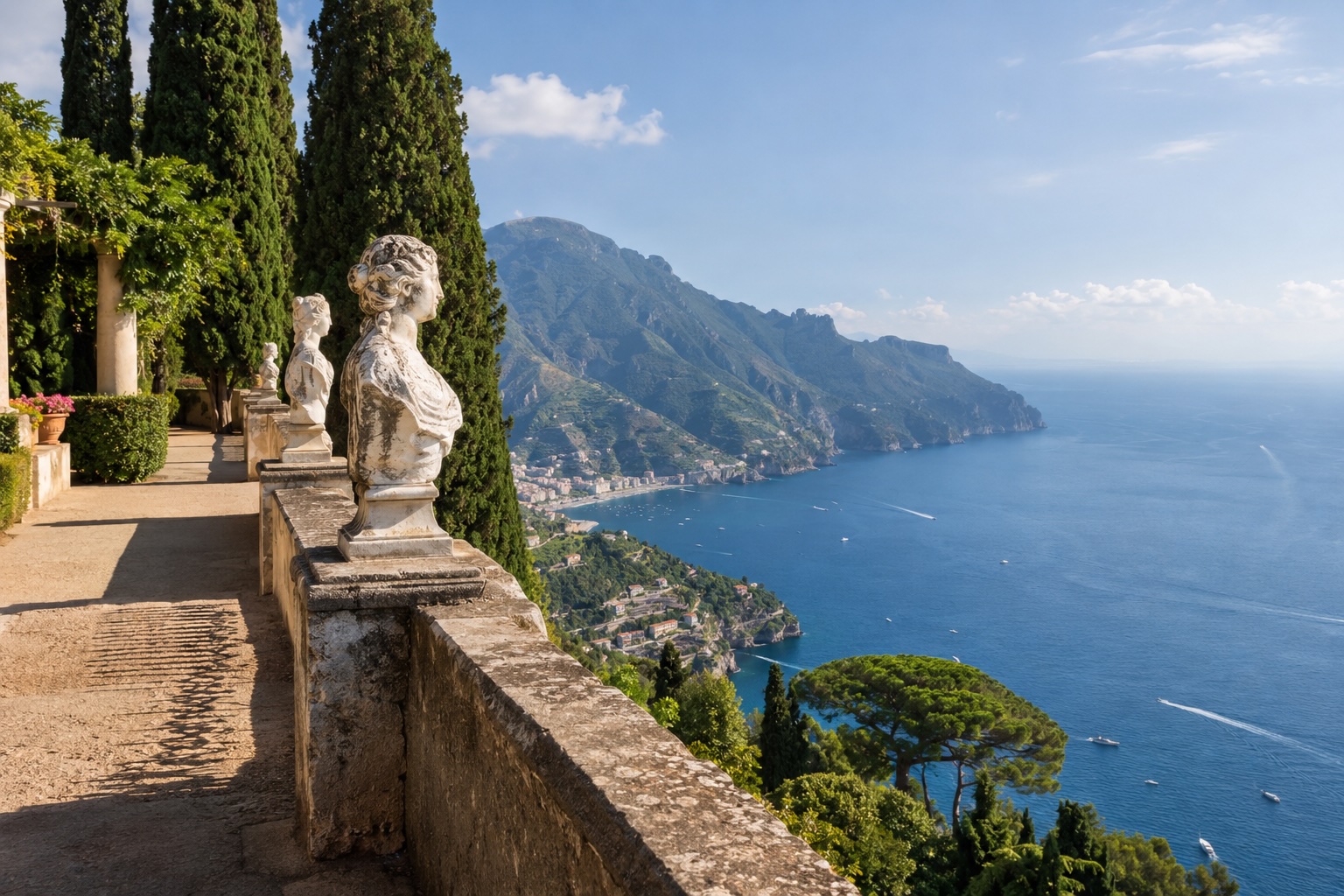 Villa Cimbrone i Terrazza dell’Infinito
