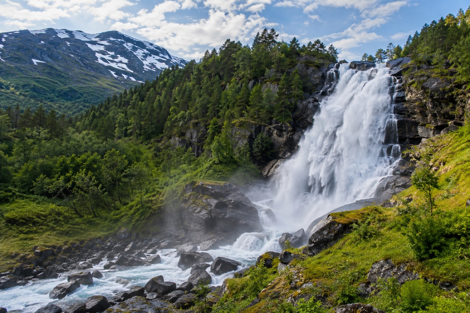 Wodospad Storsæterfossen