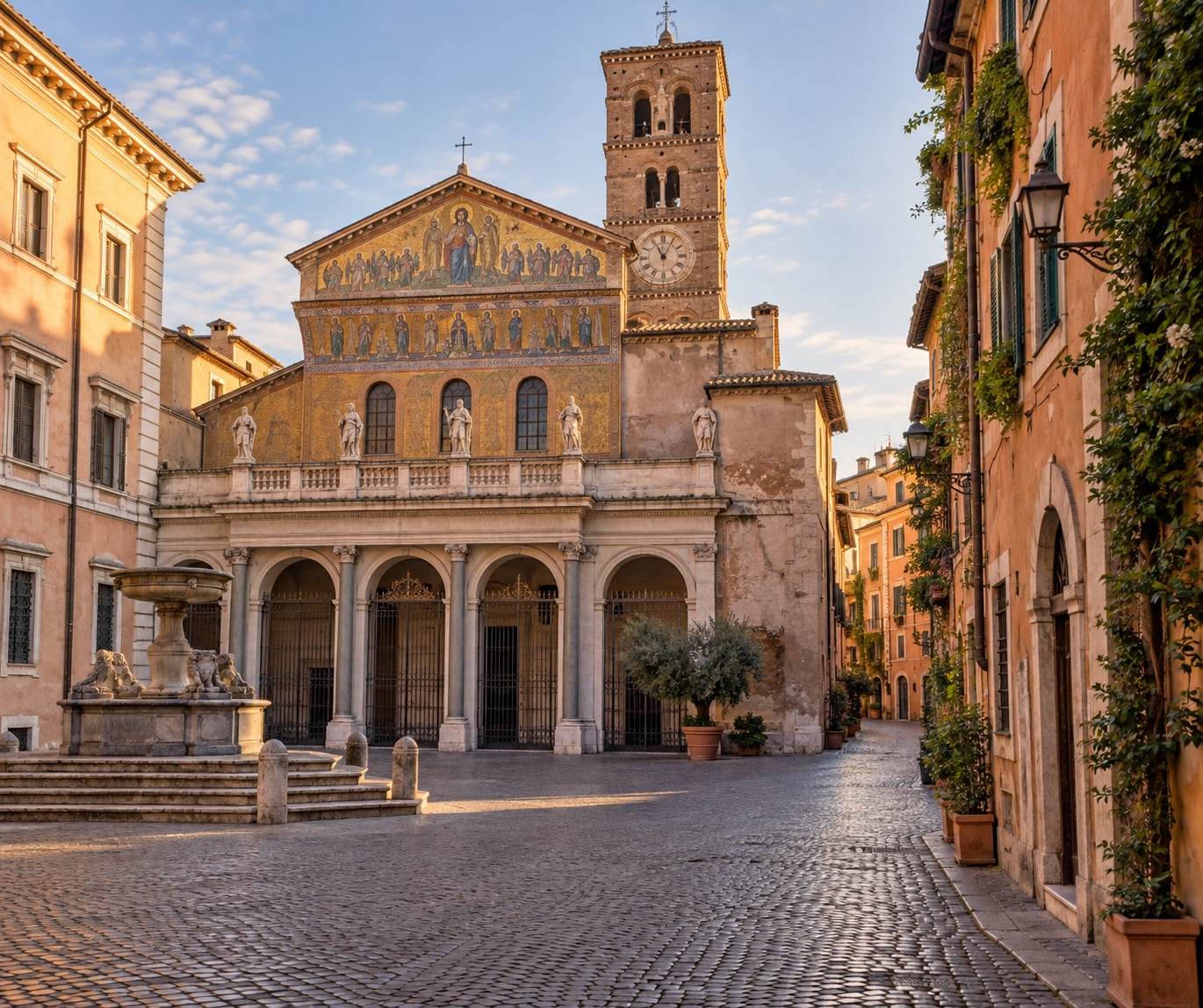 Zatybrze i Bazylika Santa Maria in Trastevere