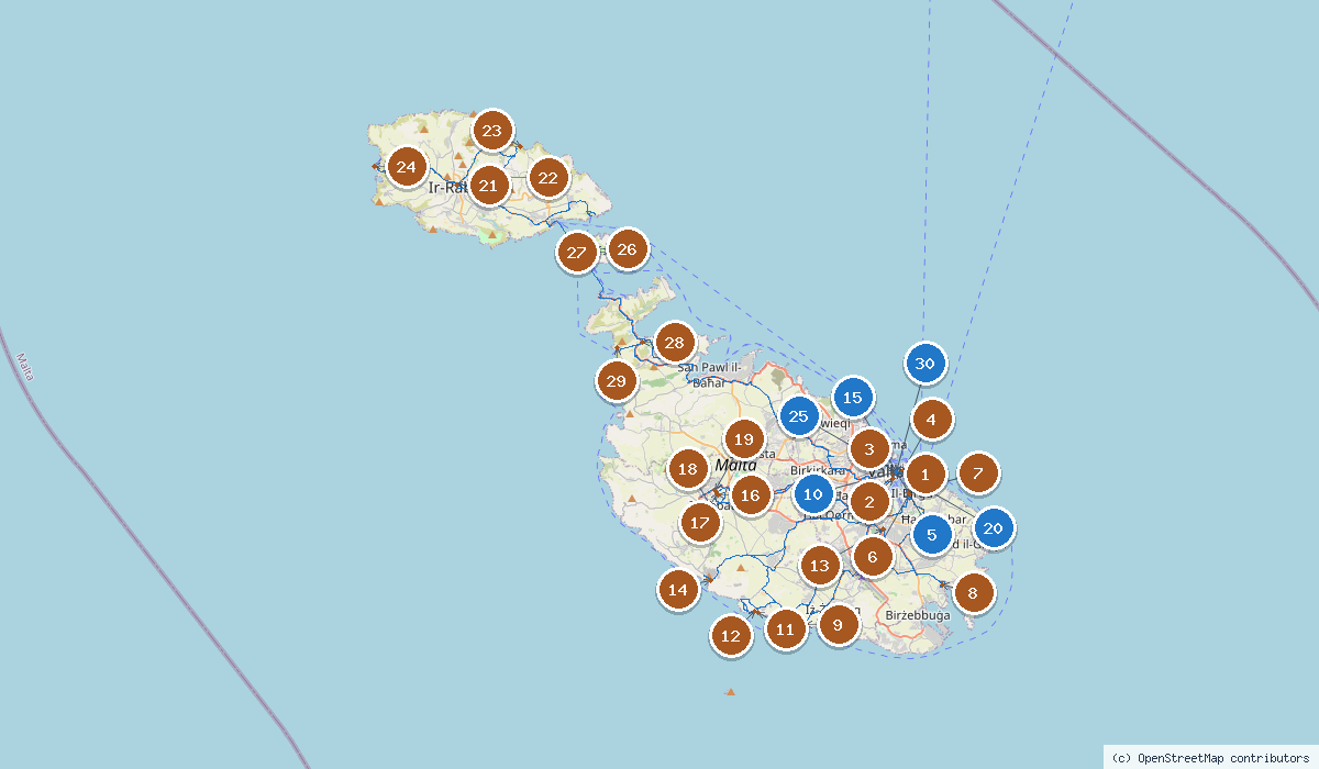 Mapa trasy planu podróży
